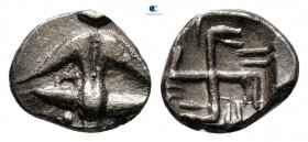 Thrace. Apollonia Pontica circa 540/35-530 BC. Hemiobol AR