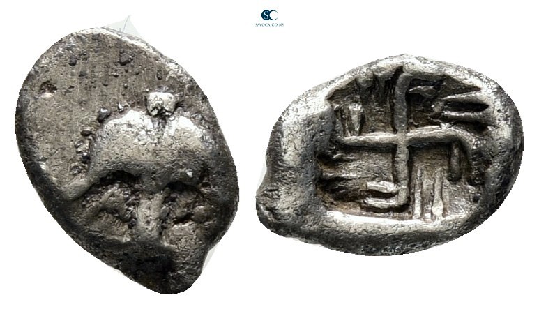 Thrace. Apollonia Pontica circa 425-350 BC. 
Hemiobol AR

9 mm., 0,32 g.

...