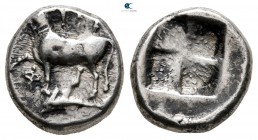 Thrace. Byzantion circa 3876-340 BC. Drachm AR