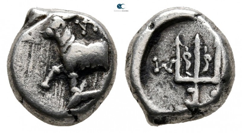 Thrace. Byzantion circa 387/6-340 BC. 
Hemidrachm AR

10 mm., 1,99 g.



...