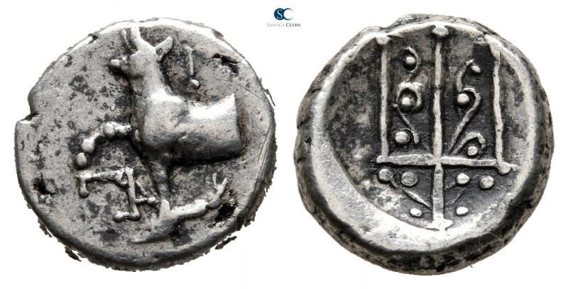 Thrace. Byzantion circa 387/6-340 BC. 
Hemidrachm AR

12 mm., 1,87 g.



...