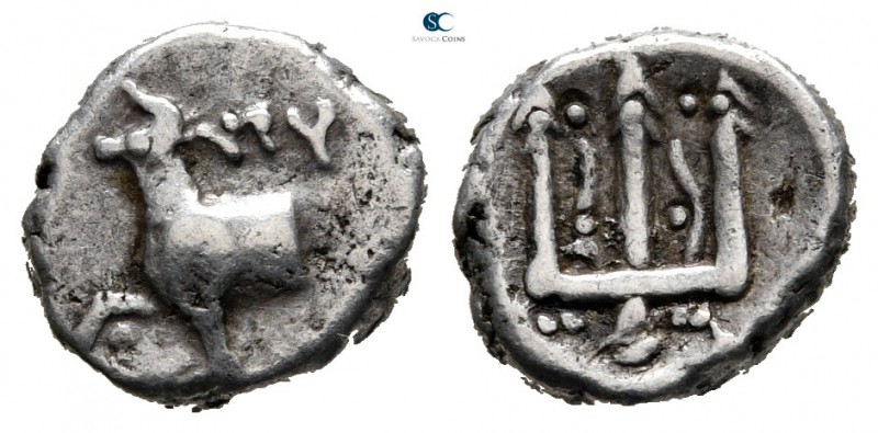 Thrace. Byzantion circa 387/6-340 BC. 
Hemidrachm AR

12 mm., 1,92 g.



...