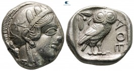 Attica. Athens circa 454-404 BC. Tetradrachm AR