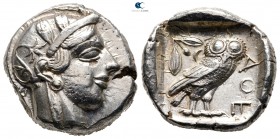 Attica. Athens circa 454-404 BC. Tetradrachm AR