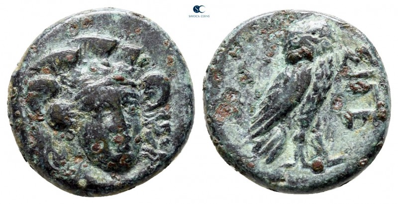 Troas. Sigeion 355-334 BC. 
Bronze Æ

13 mm., 2,06 g.



nearly very fine...