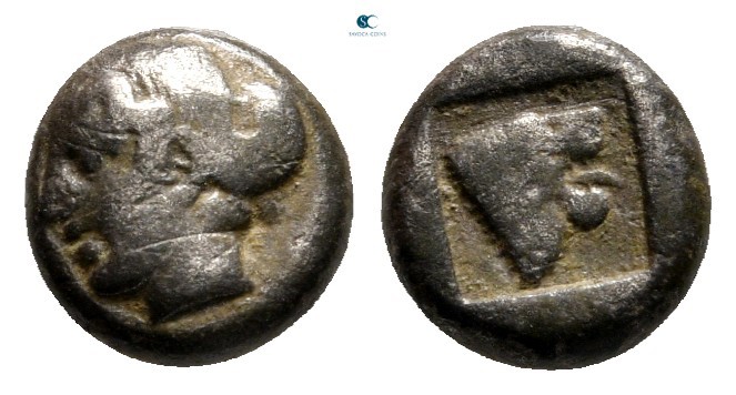 Lesbos. Mytilene 480-400 BC. 
Diobol BI

8 mm., 0,88 g.



very fine