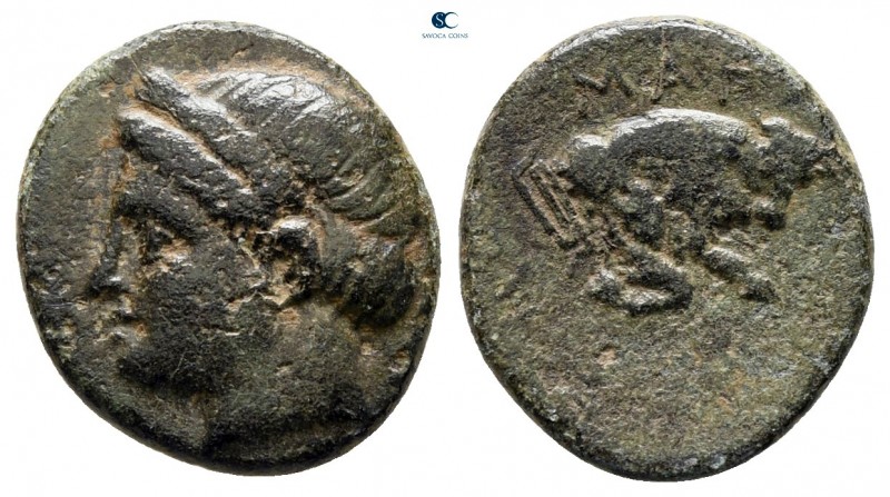 Ionia. Magnesia ad Maeander 330-300 BC. 
Bronze Æ

14 mm., 1,60 g.



ver...