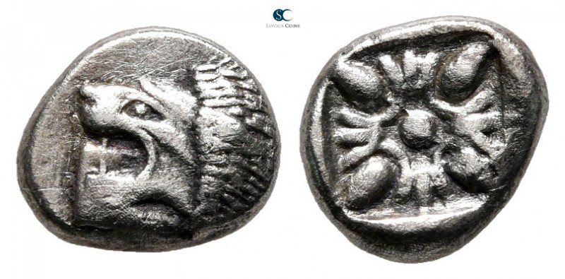 Ionia. Miletos circa 525-475 BC. 
Diobol AR

10 mm., 1,20 g.



very fine