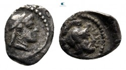 Cilicia. Tarsos. Datames, Satrap of Cilicia and Cappadocia. 384-360 BC. Tetartemorion AR