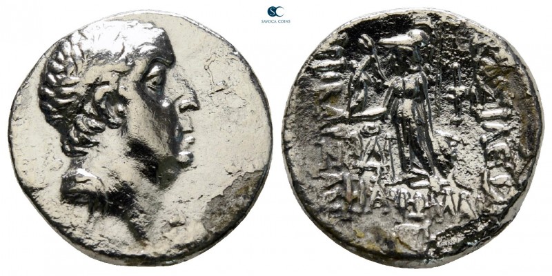 Kings of Cappadocia. Ariobarzanes I Philoromaios 96-63 BC. 
Drachm AR

17 mm....