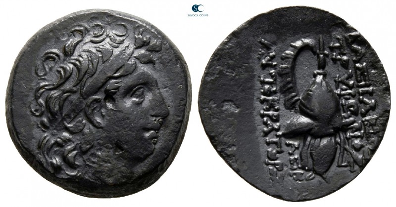 Seleukid Kingdom. Uncertain mint in Northern Seleucis and Pieria. Tryphon 142-13...