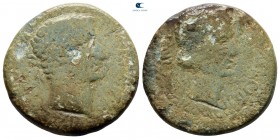 Macedon. Thessalonica. Tiberius and Livia AD 14-37. Bronze Æ