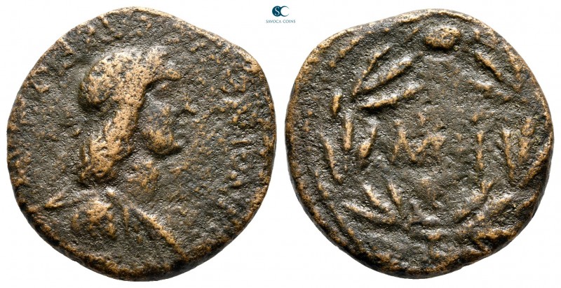 Kingdom of Bosporos. Sauromates I AD 93-124. 
48 Units AE

25 mm., 11,30 g.
...