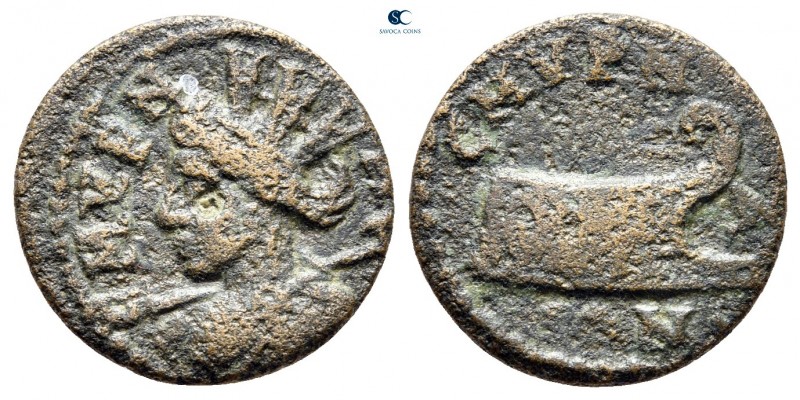 Ionia. Smyrna. Pseudo-autonomous issue AD 161-211. 
Bronze Æ

17 mm., 2,46 g....