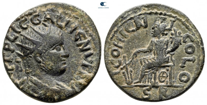 Lykaonia. Iconion. Gallienus AD 253-268. 
Bronze Æ

22 mm., 7,10 g.



ve...