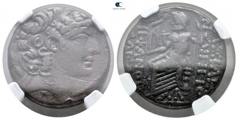 Seleucis and Pieria. Antioch. Philip I Philadelphos 95-75 BC. NGC graded, 486171...