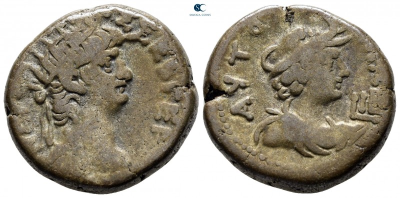 Egypt. Alexandria. Nero AD 54-68. 
Billon-Tetradrachm

24 mm., 13,35 g.


...