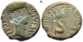 Augustus 27 BC-AD 14. contemporary imitation. Rome. As Æ