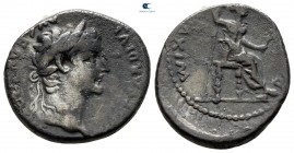 Tiberius AD 14-37. 'Tribute Penny' . Lugdunum. Denarius AR