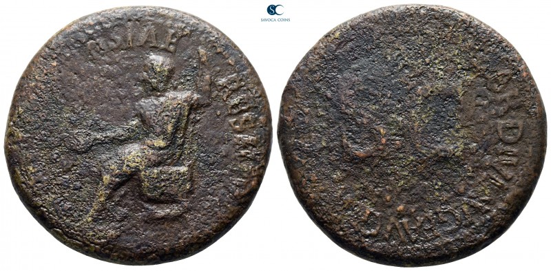 Tiberius AD 14-37. Rome
Sestertius Æ

34 mm., 23,58 g.



fine