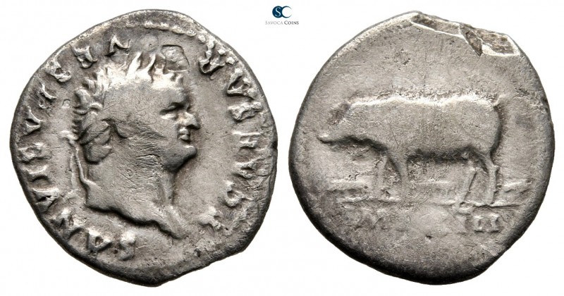 Titus, as Caesar AD 76-78. Rome
Denarius AR

19 mm., 2,33 g.



nearly ve...