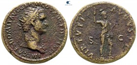 Domitian AD 81-96. Rome. Dupondius Æ