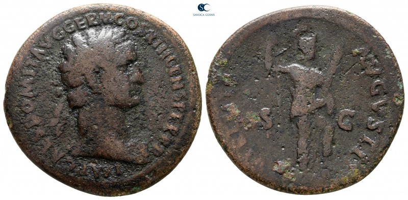 Domitian AD 81-96. Rome
As Æ

28 mm., 9,05 g.



nearly very fine
