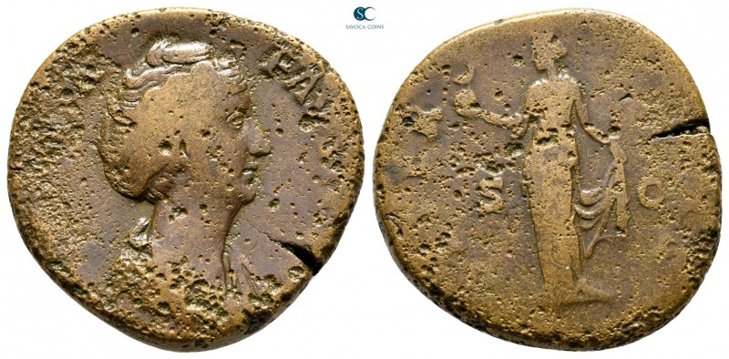 Faustina I (Augusta) AD 138-141. Rome
Sestertius Æ

32 mm., 22,70 g.



n...