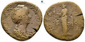 Faustina I (Augusta) AD 138-141. Rome. Sestertius Æ