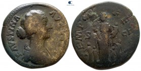 Faustina II AD 147-175. Rome. Sestertius Æ
