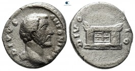 Divus Antoninus Pius AD 161. Rome. Denarius AR