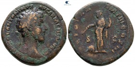 Marcus Aurelius AD 161-180. Rome. Sestertius Æ