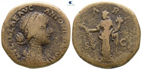 Lucilla AD 164-182. Rome. Sestertius Æ