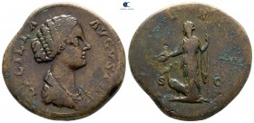 Lucilla AD 164-182. Rome. Sestertius Æ