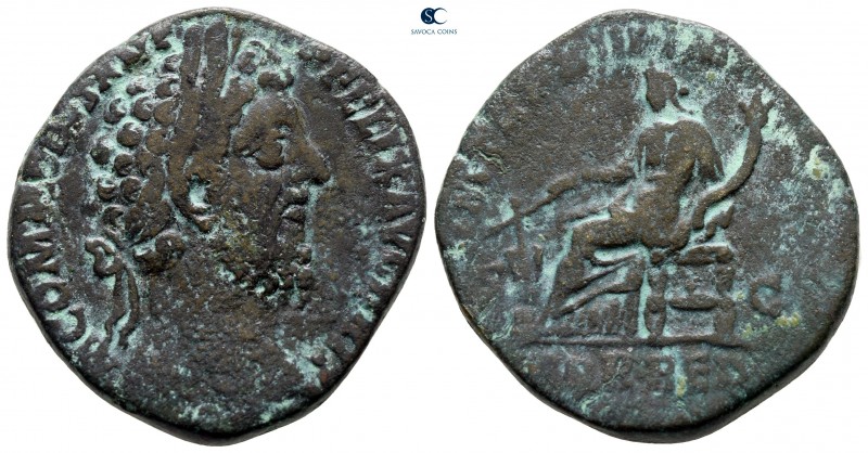 Commodus AD 180-192. Rome
Sestertius Æ

29 mm., 19,54 g.



nearly very f...