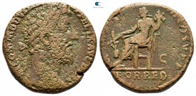 Commodus AD 180-192. Rome. Sestertius Æ