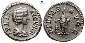 Julia Domna, wife of Septimius Severus AD 193-217. Rome. Denarius AR