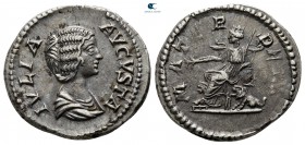 Julia Domna, wife of Septimius Severus AD 193-217. Rome. Denarius AR