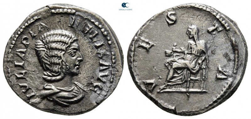 Julia Domna, wife of Septimius Severus AD 193-217. Rome
Denarius AR

19 mm., ...