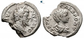 Septimius Severus, with Geta as Caeser AD 193-211. Rome. Denarius AR