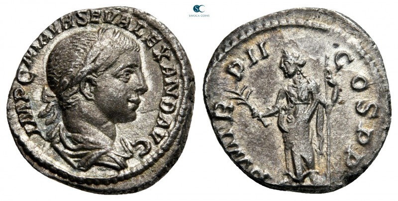 Severus Alexander AD 222-235. Rome
Denarius AR

17 mm., 2,54 g.



very f...