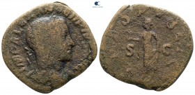 Severus Alexander AD 222-235. Rome. Sestertius Æ