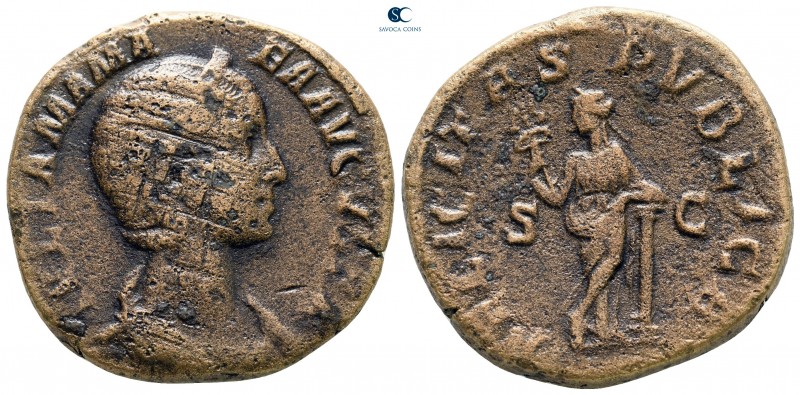 Julia Mamaea AD 225-235. Rome
Sestertius Æ

30 mm., 19,99 g.



nearly ve...