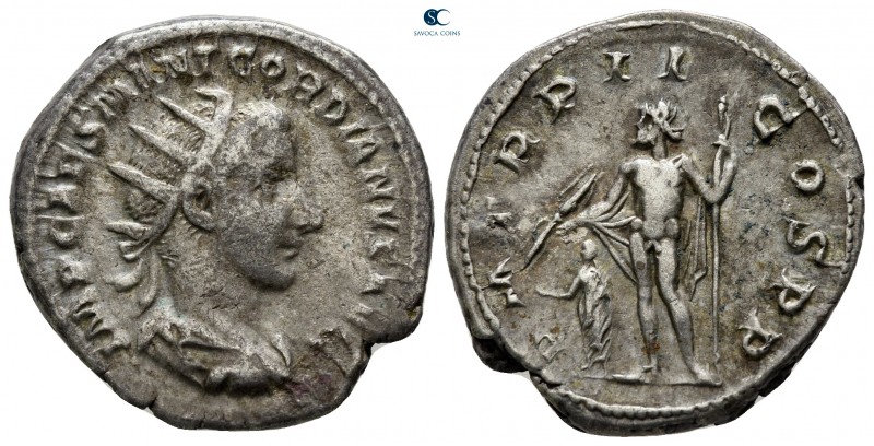 Gordian III AD 238-244. Rome
Antoninianus AR

22 mm., 5,05 g.



very fin...