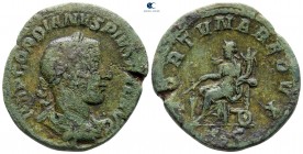 Gordian III AD 238-244. Rome. Sestertius Æ