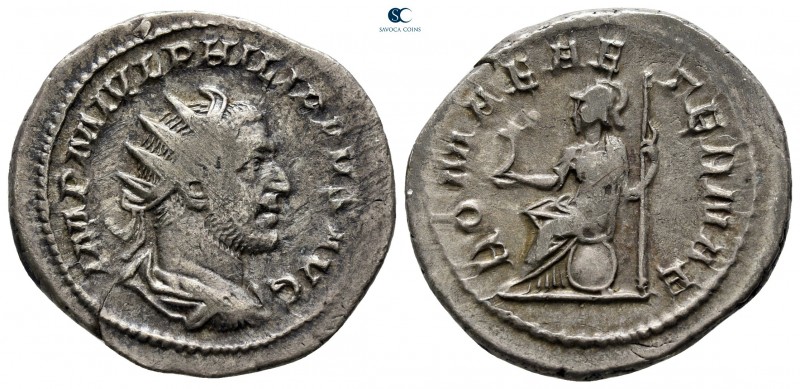 Philip I Arab AD 244-249. Rome
Antoninianus AR

23 mm., 4,46 g.



very f...