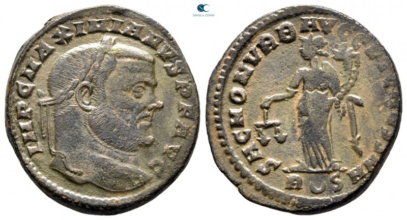 Maximianus Herculius AD 286-305. Rome
Follis Æ

28 mm., 10,47 g.



very ...