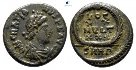 Gratian AD 375-383. Heraclea. Follis Æ