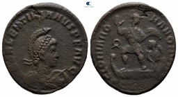 Valentinian II AD 375-392. Constantinople. Follis Æ