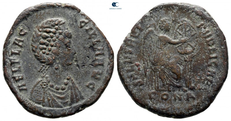 Aelia Flacilla AD 383-386. Constantinople
Follis Æ

23 mm., 5,30 g.



ne...